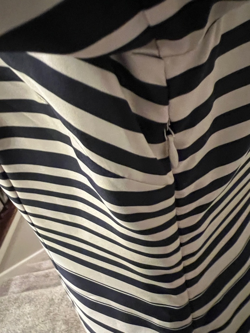 The Limited Navy and White Striped Boatneck Mini Dress - Picture 5 of 8